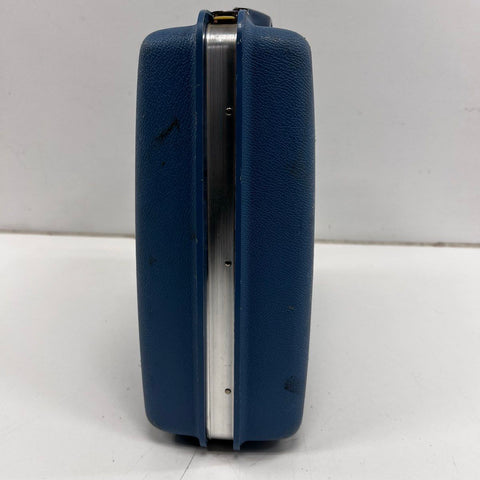 Vintage Samsonite Montbello II Blue Hard Shell Suitcase Travel Luggage 21x16x7