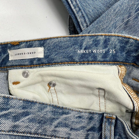 Arket Women's Blue W003 365 Cotton Denim Straight Leg Jeans Size 25