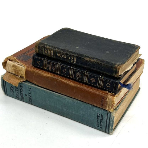 The Master Christian + 4 Antique Book Lot 1903-1940s Religious Novel Prayer