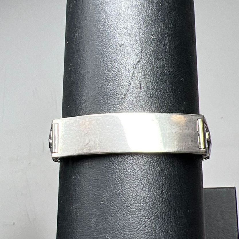 Gemex Sterling Silver and Stainless Steel ID Bracelet