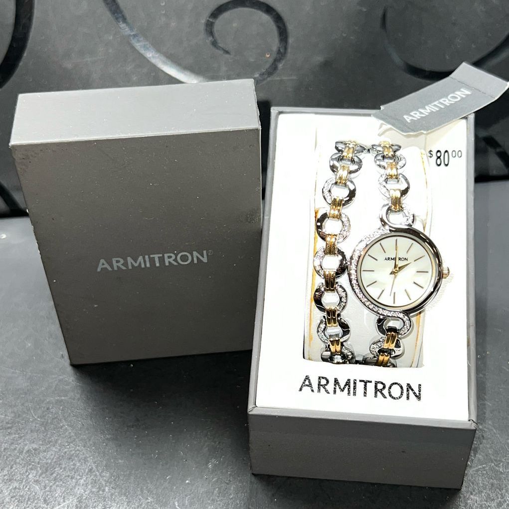 Armitron Matching Watch & Bracelet NIB * Not Tested*