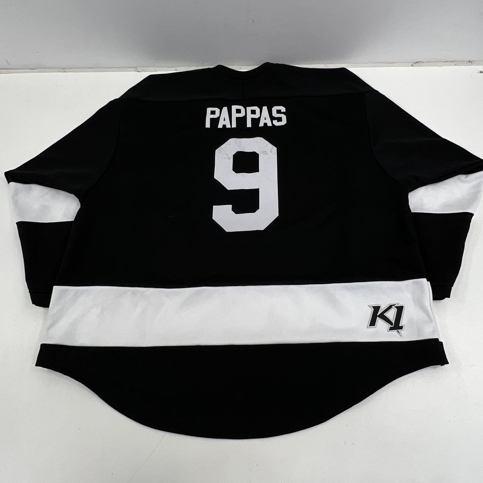 Men's K1 Sportswear Black & White Pappas Hockey Jersey Lot of 4 - Size L & XL
