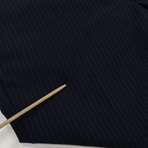 Vintage 90s Christian Dior Men's Navy Pinstripe Suit 35x32