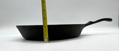 Keilen Ltd 12 Inch Cast Iron Skillet 17" Overall Length Dual Pour Spouts