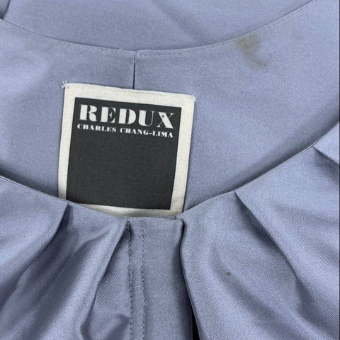 Vintage Y2K Redux Charles Chang-Lima Silver Bolero Jacket Maxi Skirt Set Womens