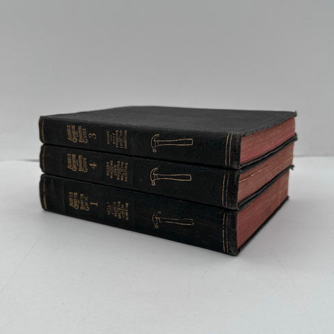 Audels 3 Piece Carpenters and Builders Guide Vol 1 3 4 Vintage Technical Books