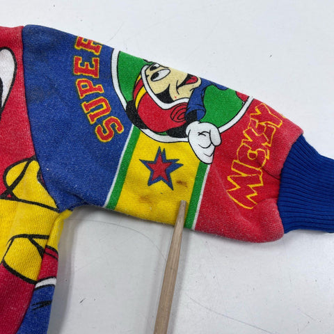 Vintage 90s Disney Mickey's Stuff For Kids Sports Snap Front Jacket Sz 6-9M