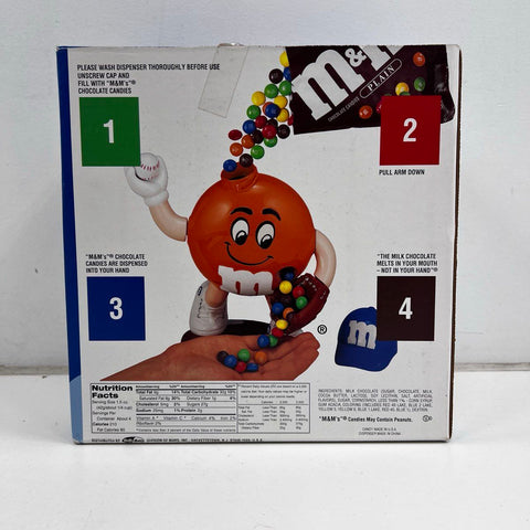 M&M's Limited Edition Sport Dispenser Baseball Orange Character Series 2 IOB