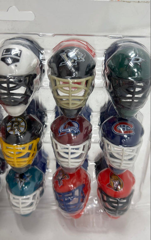 NHL Mini Goalie Mask Lot 30 Pieces Mixed Teams Plastic Collectible