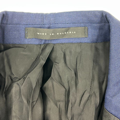 NWT BOSS Blue Silk Wool Shawl Lapel Tuxedo Dinner Jacket Blazer Men's