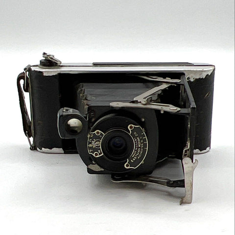 Vintage Pocket Kodak Folding Bellows Film Camera Tested Shutter Fires