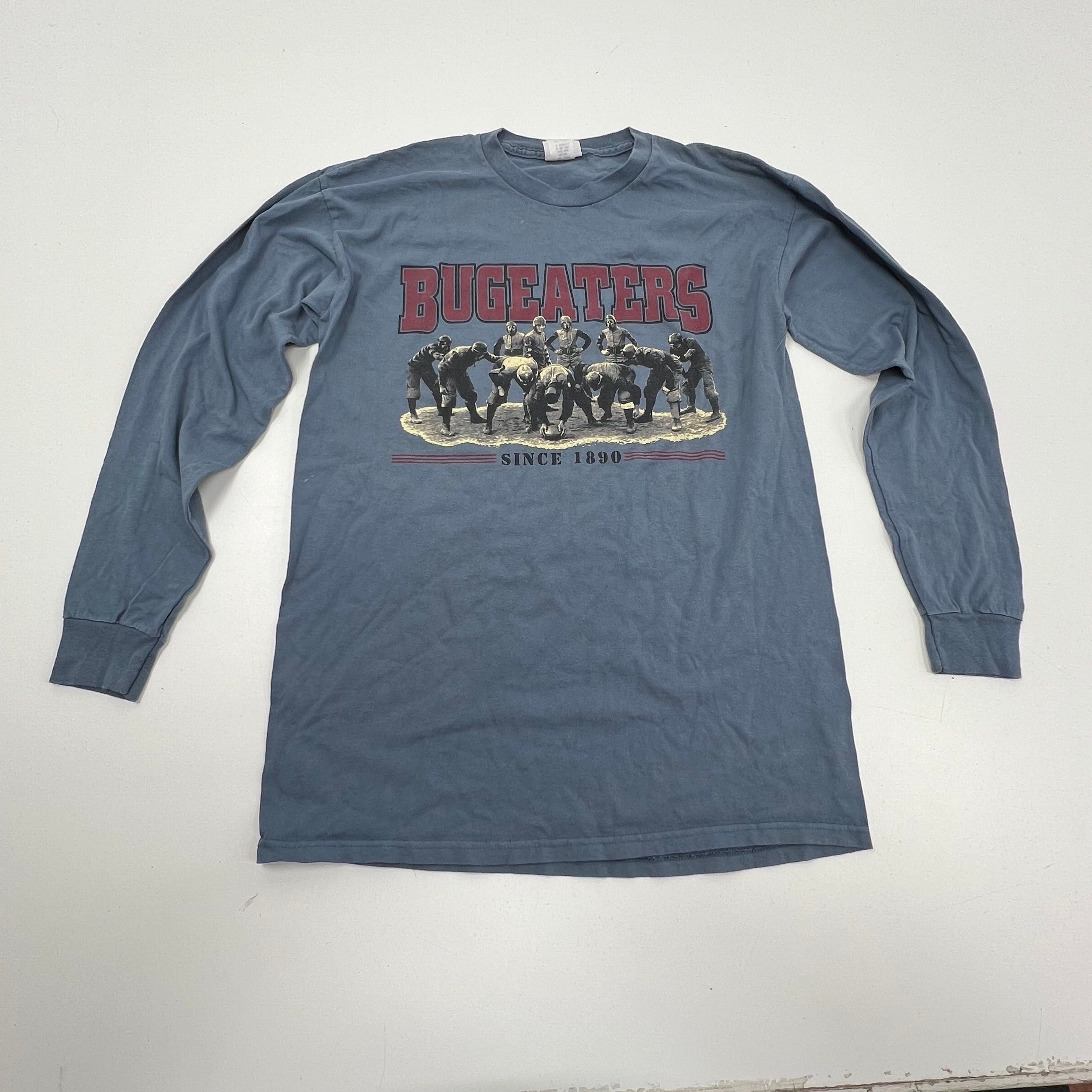 Vintage Bugeaters Blue Gray Nebraska Cornhuskers Football T-Shirt Men's M