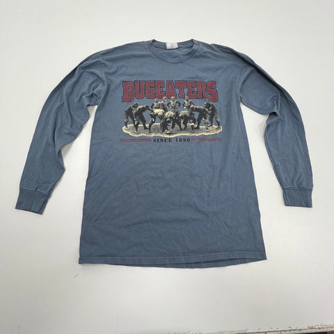 Vintage Bugeaters Blue Gray Nebraska Cornhuskers Football T-Shirt Men's M