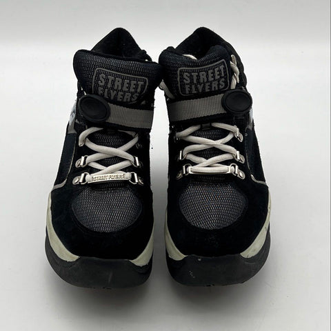 Vintage Y2K Street Flyers 8201 Black Retractable Roller Skate Shoes Men 8