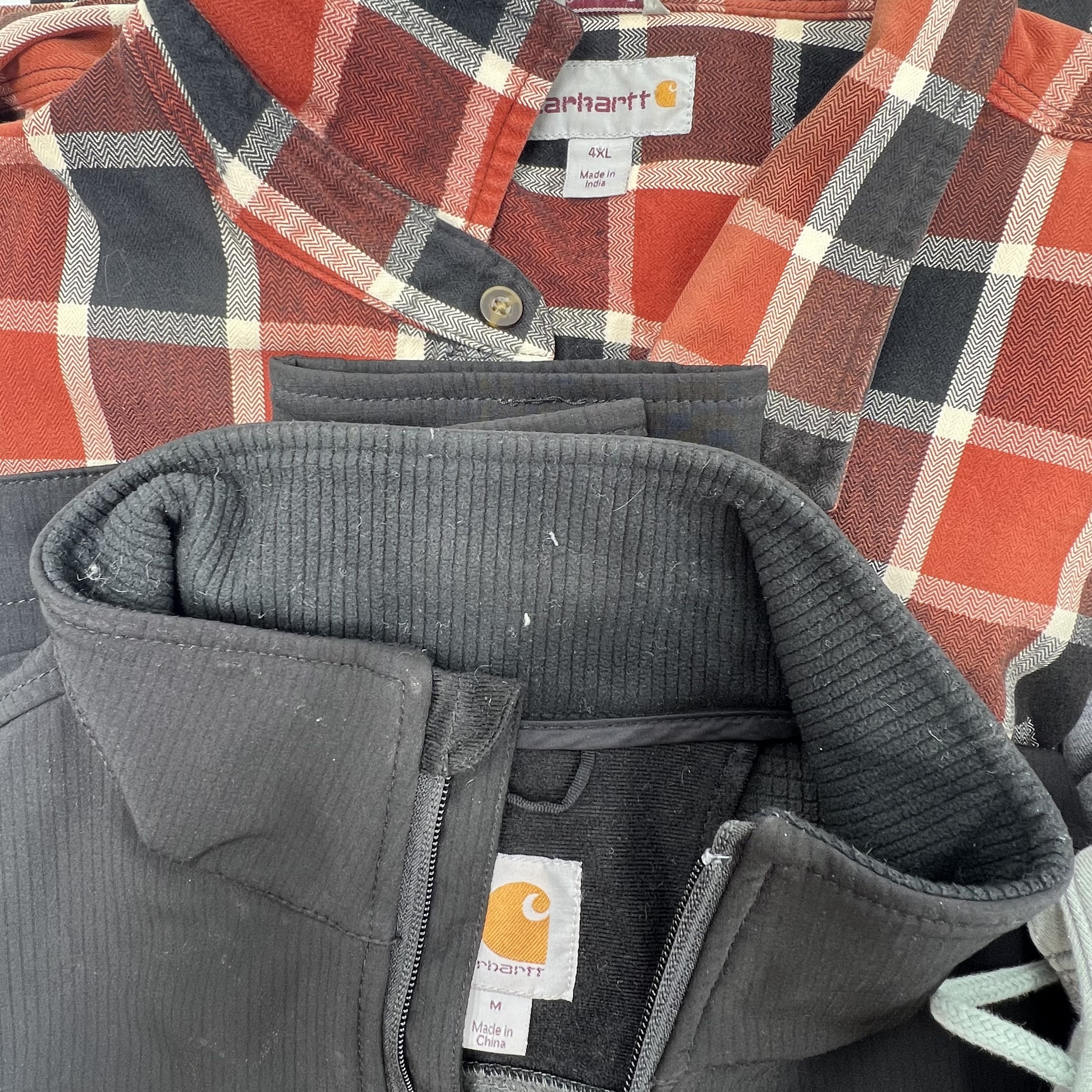 Lot of 4 Carhartt Clothing Men Women's Jackets Button Up Styles and Size vary