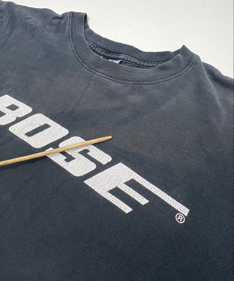 Vintage 90s Bose Audio Logo Graphic T-Shirt Sz L