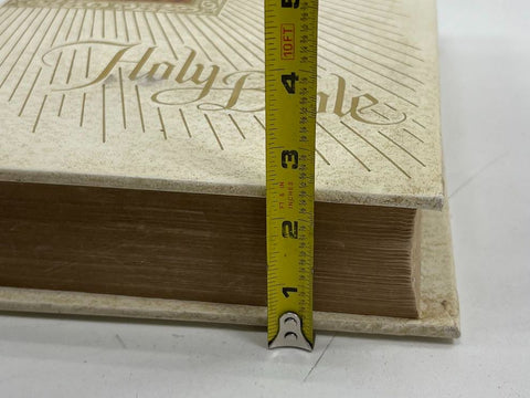 Vintage 1979 The New American Holy Bible Fireside Family Edition Catholic White