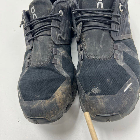 On Running Cloud Waterproof Black Running Sneakers Women's Size 8.5