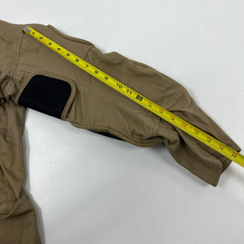 Vintage 70s Bob Allen Tan Cotton Blend Padded Shooting Hunting Jacket Men's 36
