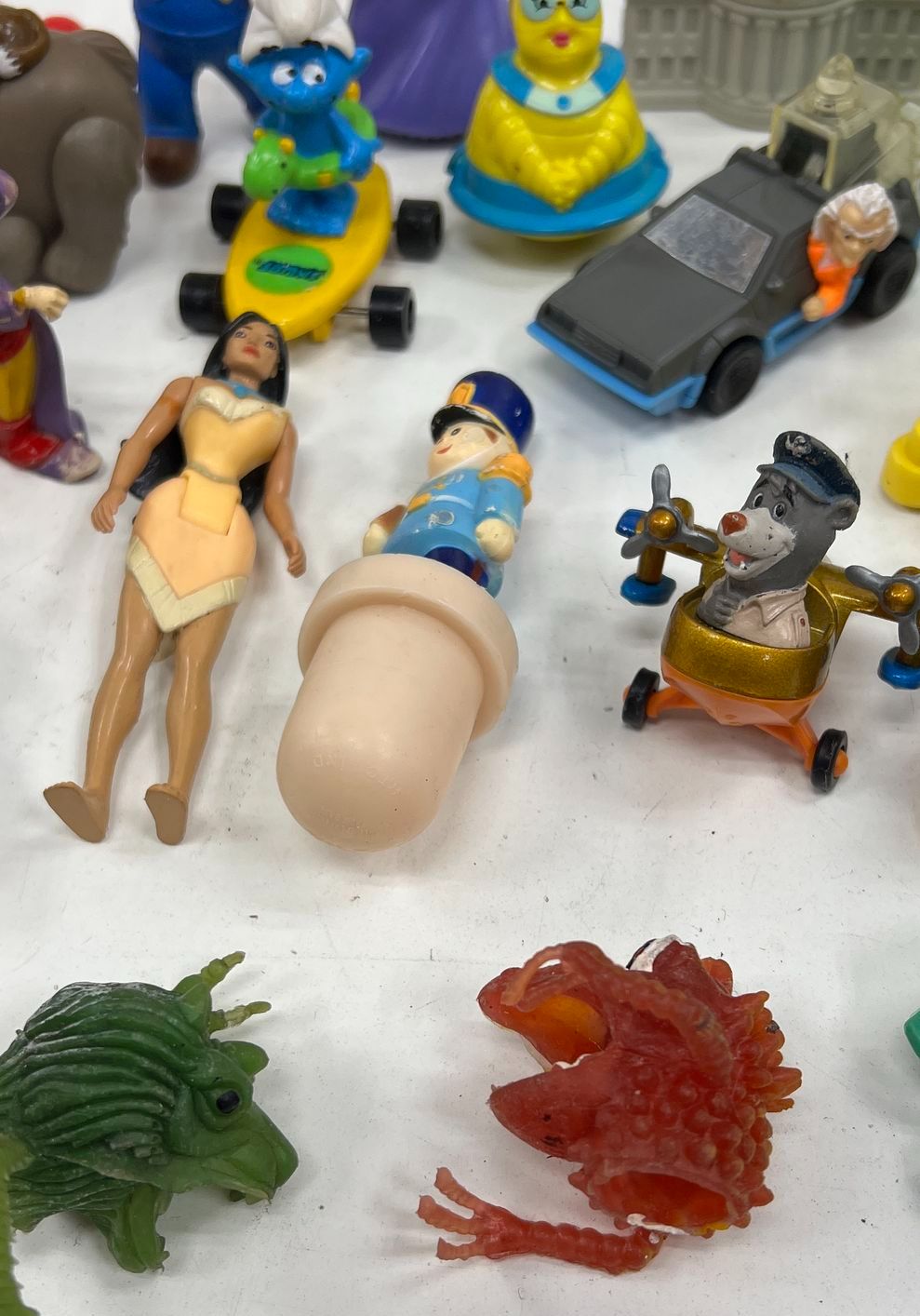 Vintage 90s Toy Figure Lot 30+ Disney Mario BTTF Superman Fast Food Premiums