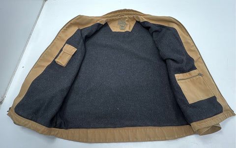 Vintage 90s L.L. Bean Duck Canvas Wool Lined Field Jacket Sz XL Tall