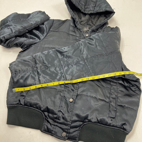 Vintage Y2K Sean John Women's Black Hooded Puffer Jacket Full Zip Sz 1X
