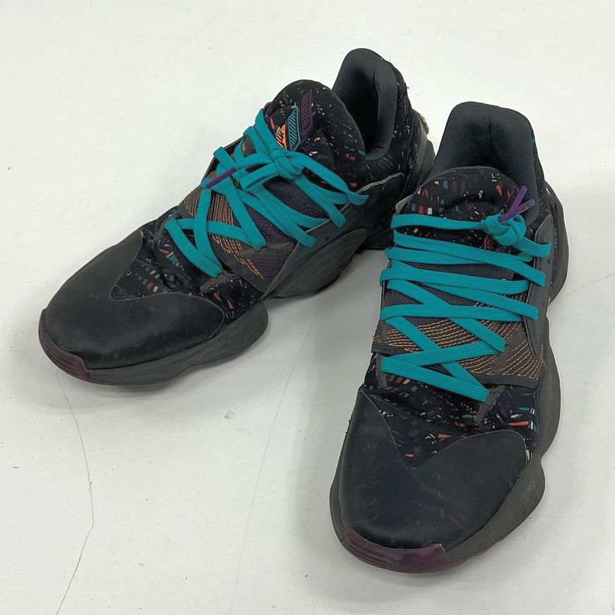 Adidas Harden Vol. 4 Black Multicolor Basketball Shoes Sneakers Mens Size 10.5