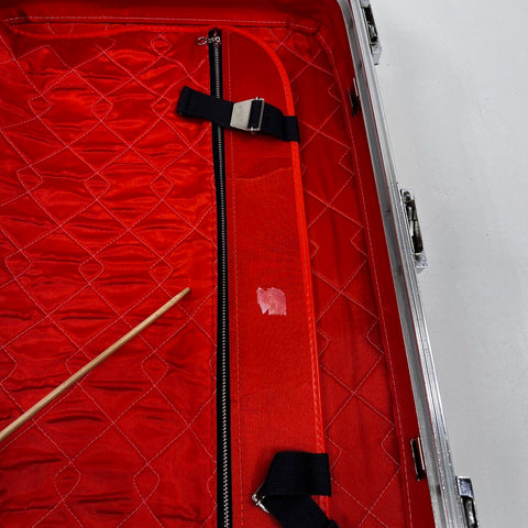 Vintage Skyway Red Tweed Wheeled Nesting Suitcase Luggage Set Lot of 2