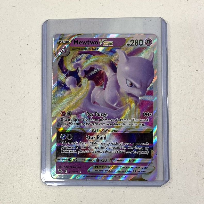 2022 Pokemon GO Mewtwo VSTAR 031/078 Ultra Rare TCG Card