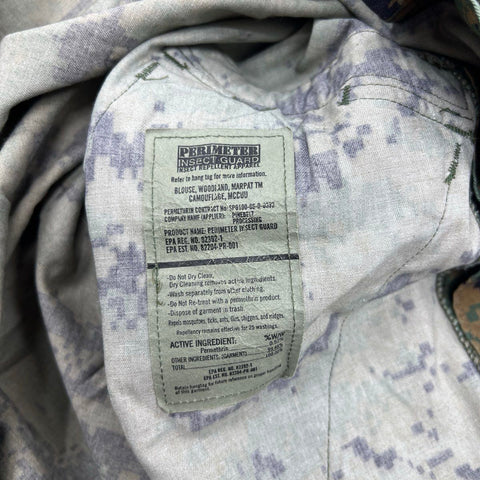 USMC MARPAT Woodland Camo MCCUU Blouse Lot of 2 Marines Sz Med Long / Large