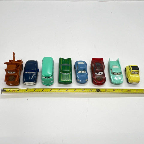 McDonalds Disney Pixar Cars Toy Car Lot 8 Vehicles Mater McQueen Luigi Sally