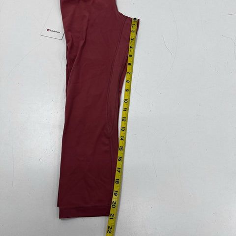 Lululemon Women's Align HR Crop 21" Leggings Burnt Rock Red Sz 4 NWT