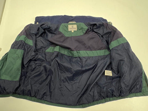 Vintage 90s Grand Slam Green Khaki Colorblock Hooded Windbreaker Jacket Men's L