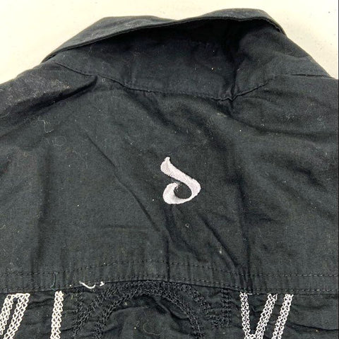Vintage 90s Davoucci Embroidered Hip Hop Button Up Shirt Sz 3X