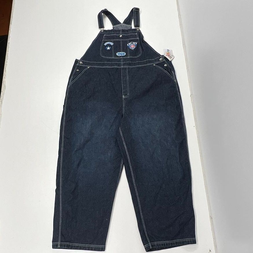 Disney Eeyore Blue Denim Patch Bib Overalls Womens Plus Size 3X