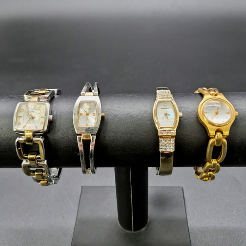 Fossil Women's Wristwatch Lot of 4 ES-1781 ES-9646 ES-1285 ES-9878