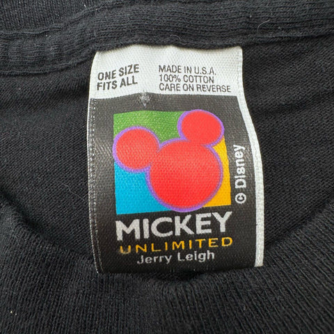 Vintage 90s Mickey Mouse Jerry Leigh T-Shirt Single Stitch Made in USA Sz OS