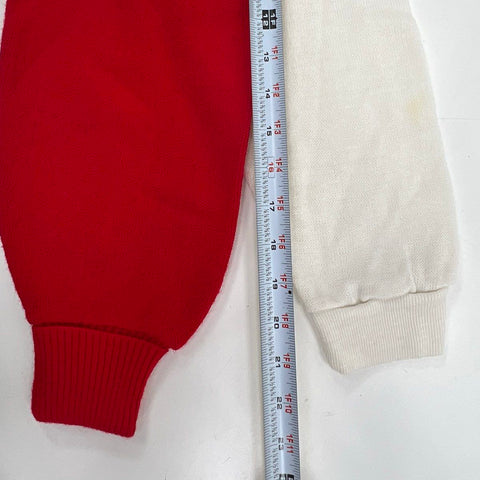 Vintage 80s Iowa State Cyclones V-Neck Sweaters Lot of 2 Made in USA Sz L