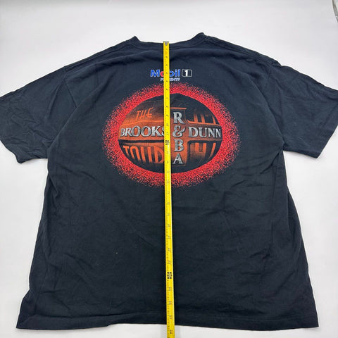 Vintage 1997 Brooks & Dunn Reba Tour T-Shirt Mobil 1 USA Made Sz XL