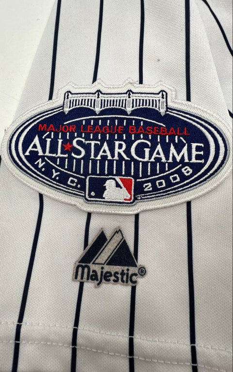 2008 New York Yankees Joba Chamberlain #62 Jersey Majestic All-Star Patch Sz S