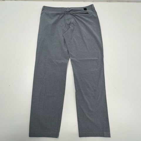 Vuori Men's Meta Pant Heathered Gray Stretch Performance Chino Golf Size 36
