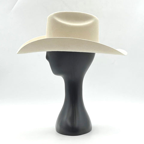 Estampida Men's 50X Felt Cowboy Hat Off-White Autographed Voz de Mando Sz 6 3/4