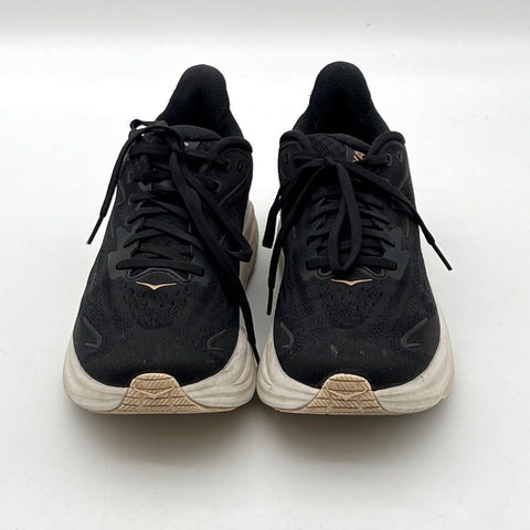 Hoka Clifton 9 Black/Rose Gold Women's Running Shoes Size 9B