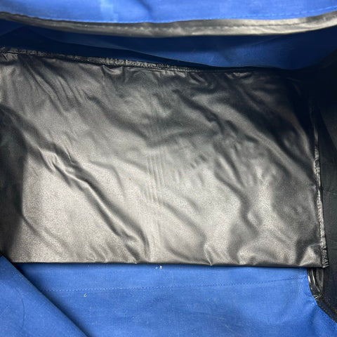 Vintage 90s Pillsbury Doughboy Blue Canvas Duffle Bag Travel Gym Promotional