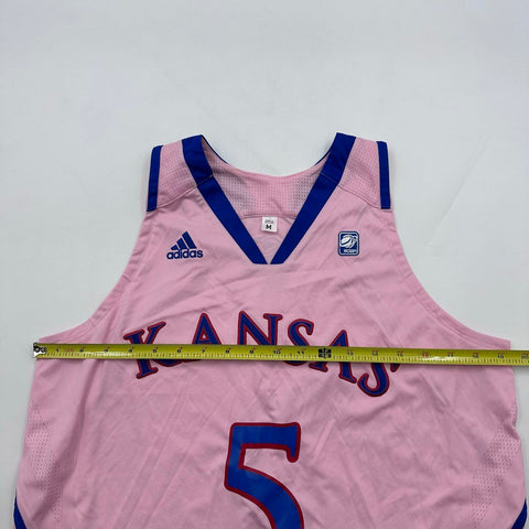 Adidas Women's University of Kansas Jayhawks Basketball Jersey Pink #5 Sz M