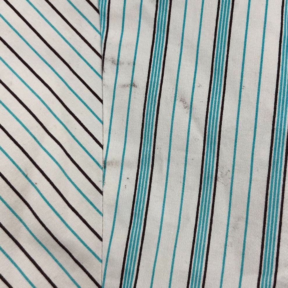 Anthropologie Elevenses Striped Embroidered Patchwork Cotton Blazer Women's 6P