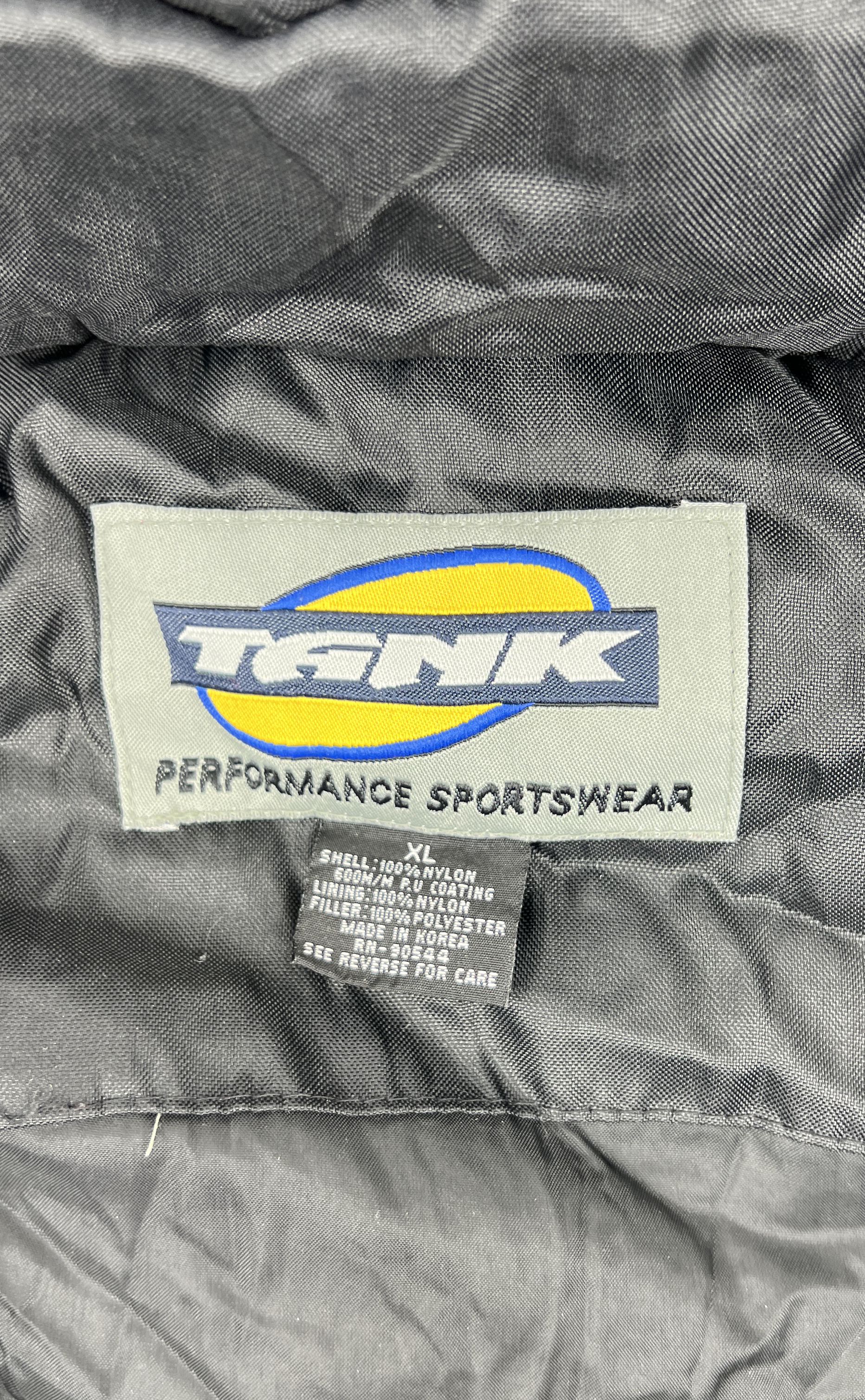 Vintage 90s IGNIK Black Carolina Tar Heels UNC Tracksuit Jacket Pants Men's XL