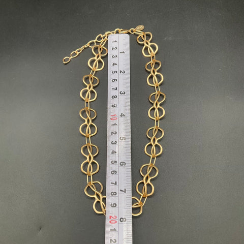 Tura 85th Anniversary Matte Gold Tone Eyeglass Holder Necklace 16-18 Inch