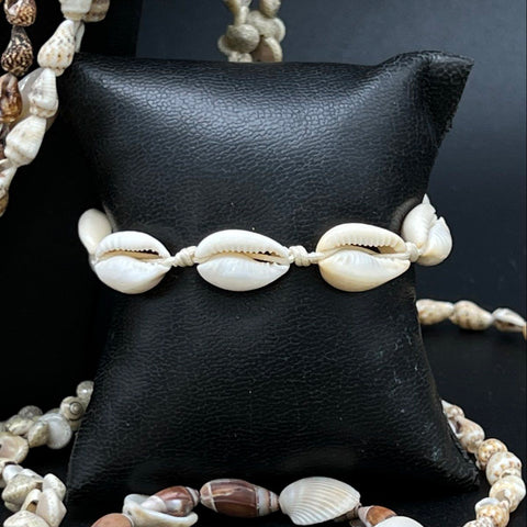 Boho Shell Jewelry Lot of 15 Vintage Cowrie Puka Necklaces Bracelet Earrings