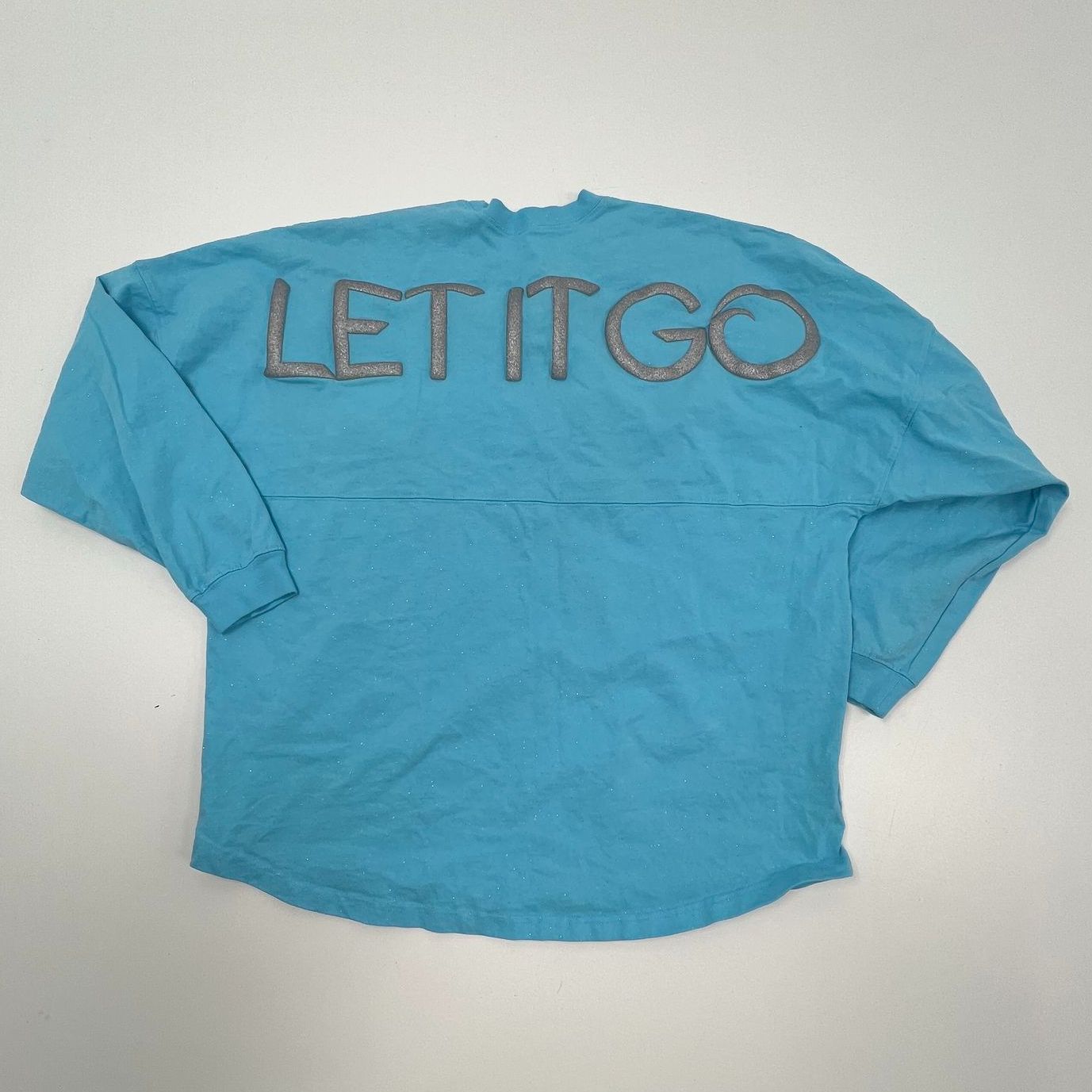 Disney Frozen The Musical Shirt 'Let it Go' Glitter Cotton Oversized Women's XL